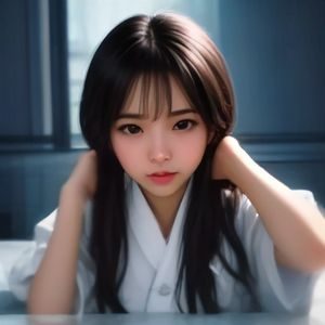 爱爱网首席内容官林晓薇，温柔知性的女性形象，身着米色上衣，坐在内容创作工作台前，身旁摆放着策划文案与情感书籍